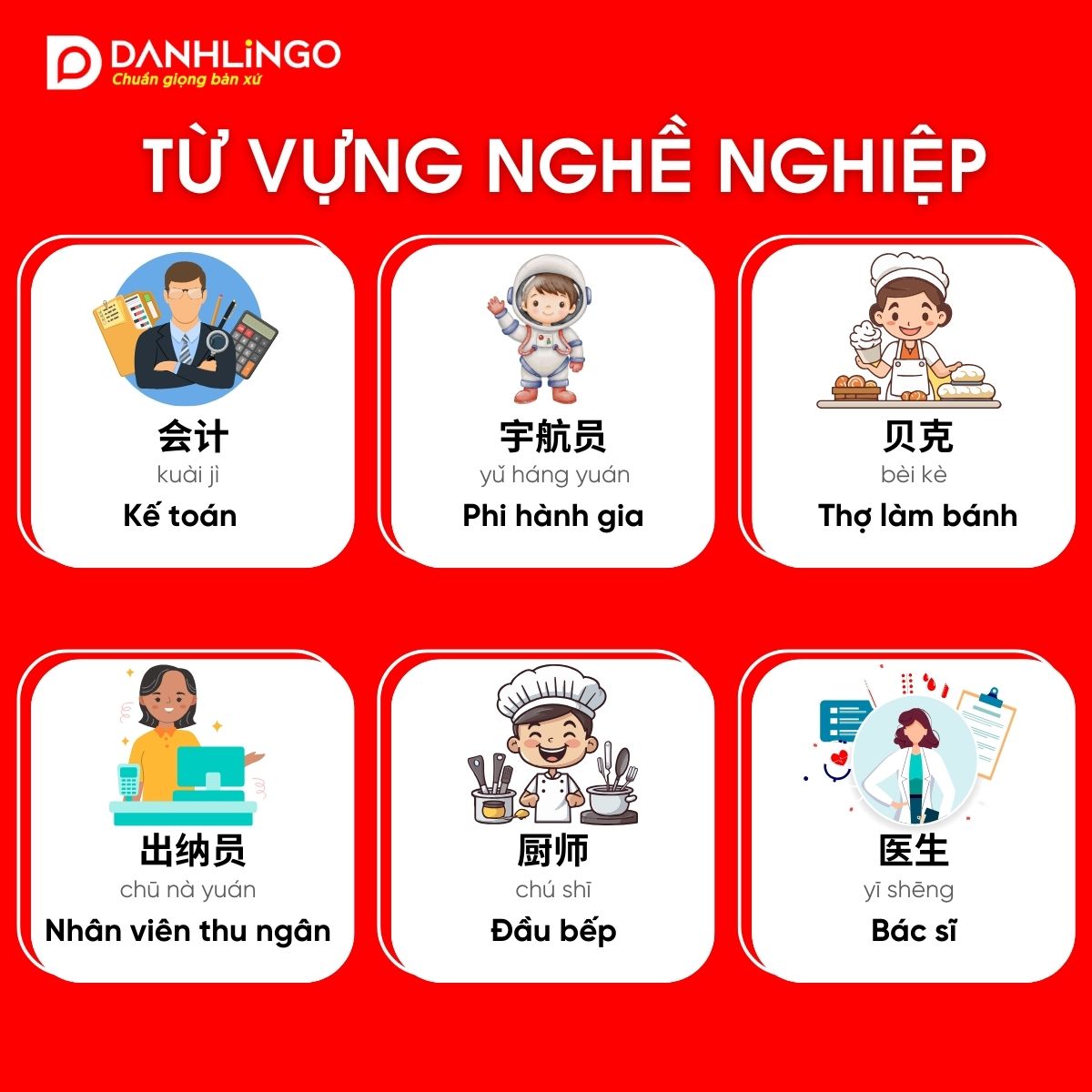 Bỏ túi nhanh từ vựng HSK các cấp độ 1-6 3 Từ vựng HSK các cấp độ 1 - 6