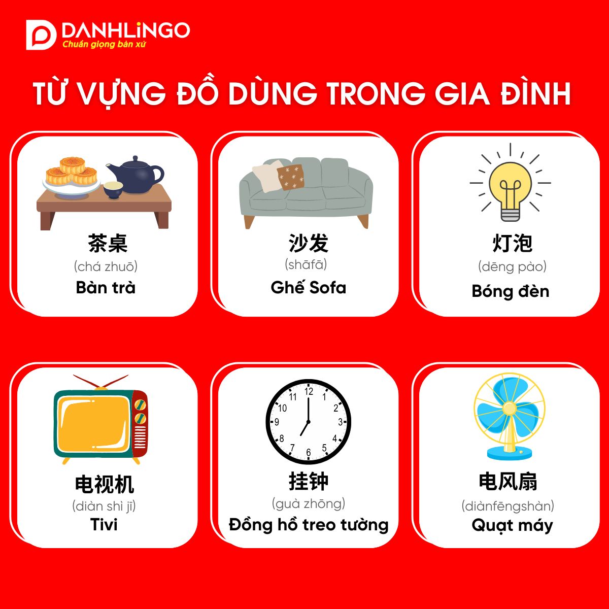 Bỏ túi nhanh từ vựng HSK các cấp độ 1-6 2 Từ vựng HSK các cấp độ 1 - 6